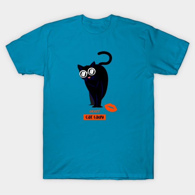 Crazy Cat Lady T-Shirt by nightDwight